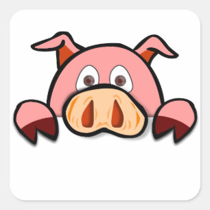 Autocollant de porc