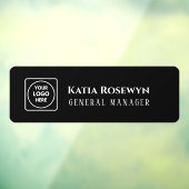 Autocollant de porte noir | Enseigne de fenêtre à (Feuille 3)