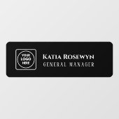 Autocollant de porte noir | Enseigne de fenêtre à (Feuille)