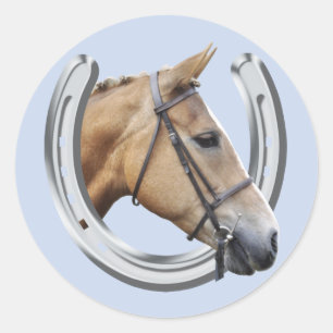 Autocollant de portrait de cheval