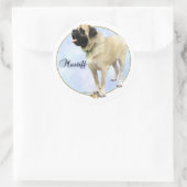 Autocollant de portrait Mastiff Fawn (Sac)