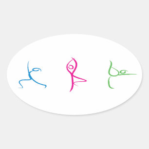 Autocollant de pose de yoga