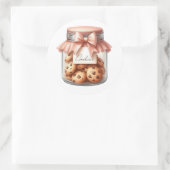 Autocollant de pot à cookies à l'aquarelle – Hiver (Sac)