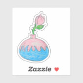 autocollant de pot de fleurs (Feuille)