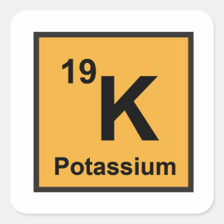 Autocollant de potassium
