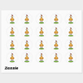 Autocollant de poulet original | Art d'animaux de (Feuille)