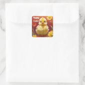 Autocollant de poussin de Pâques mignon (Sac)