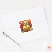 Autocollant de poussin de Pâques mignon (Enveloppe)