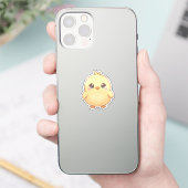 Autocollant de poussin kawaii adorable (Téléphone)