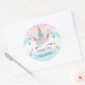 Autocollant de préférence pour Anniversaire violet (Enveloppe)