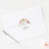 Autocollant de première communion rose pâle (Enveloppe)
