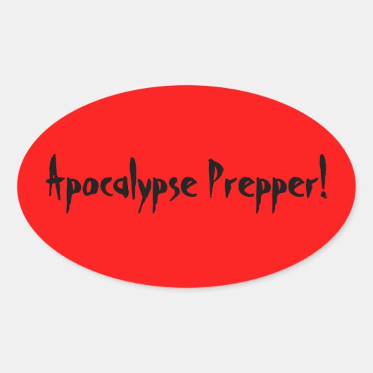 Autocollant de préparation Apocalypse (Devant)