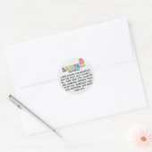 Autocollant de prière de bénédiction pour cartable (Enveloppe)
