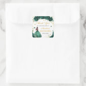 Autocollant de princesse Quinceañera floral vert é (Sac)