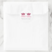 Autocollant de princesse royale couronne rose pour (Sac)