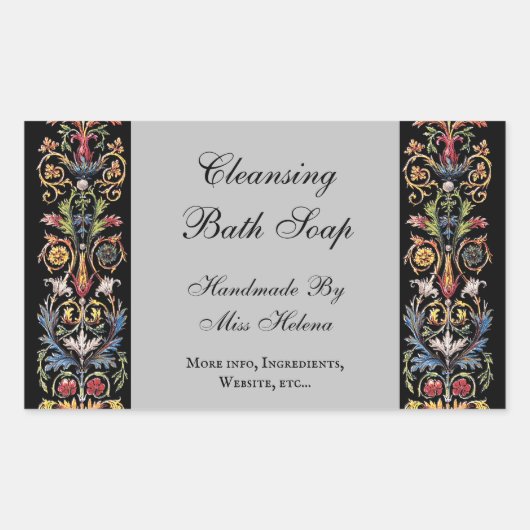 Autocollant de produit modifiable d'art lumineux g (Devant)