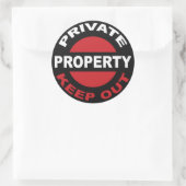 Autocollant de propriété privée (Sac)