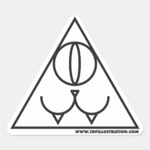 Autocollant de pyramide