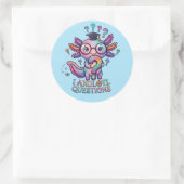 Autocollant de questions sur l'axolotl - Décalcoma (Sac)