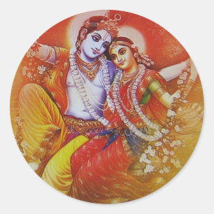 Autocollant de Radha Krishna