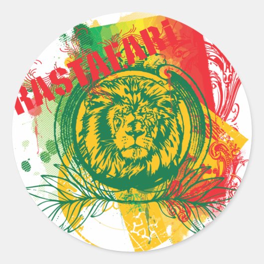 Autocollant de Rastafari (Devant)