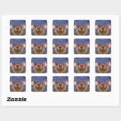 Autocollant de rat au cœur mignon (Feuille)