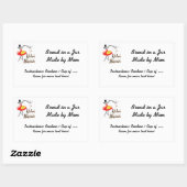 Autocollant de recette personnalisable de cuisine (Feuille)