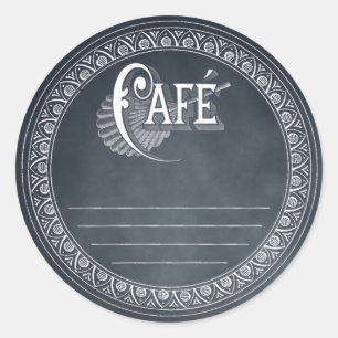 Autocollant de recette rayé par tableau noir
