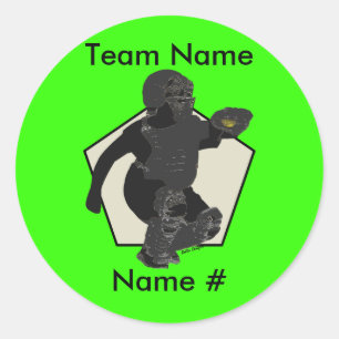 Autocollant de receveur du base-ball de Fastpitch