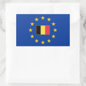 Autocollant de rectangle de la Belgique d'Union (Sac)