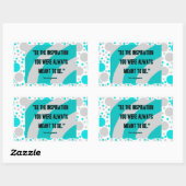 Autocollant de rectangle d'inspiration (Feuille)