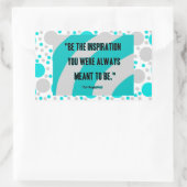 Autocollant de rectangle d'inspiration (Sac)