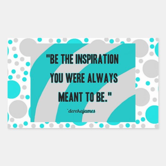 Autocollant de rectangle d'inspiration (Devant)