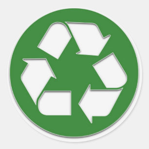 autocollant de recyclage