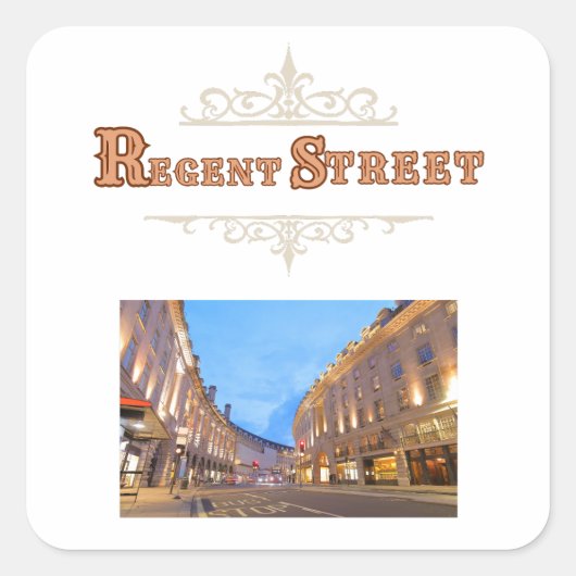 Autocollant de Regent Street (Devant)