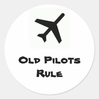Autocollant de règle des anciens pilotes