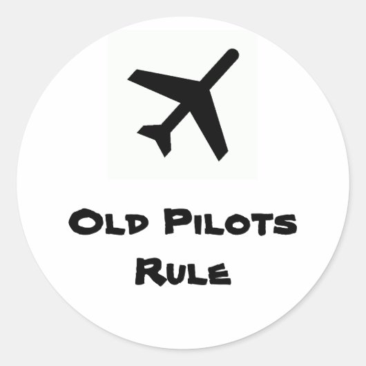 Autocollant de règle des anciens pilotes (Devant)