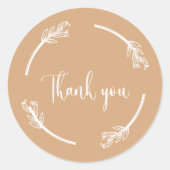 autocollant de remerciement (Devant)
