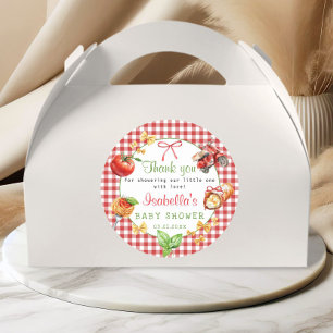 Autocollant de remerciement Baby Shower Cannoli No