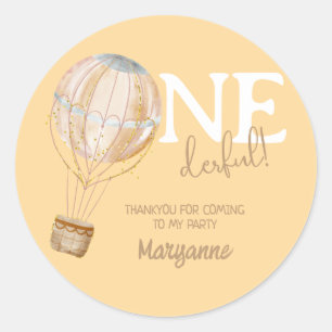 Autocollant de remerciement d'anniversaire pour en