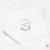 Autocollant de remerciement de Baby Shower Floral  (Enveloppe)