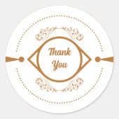 Autocollant de remerciement de luxe (Devant)