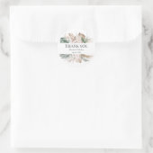 Autocollant de remerciement de mariage à l'orchidé (Sac)