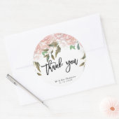 autocollant de remerciement de mariage aux roses r (Enveloppe)