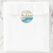 Autocollant de remerciement de mariage / douche Bl (Sac)
