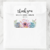 Autocollant de remerciement de succulente (Sac)