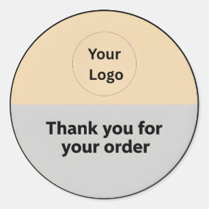 Autocollant de remerciement d'entreprise avec logo