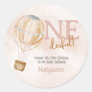 Autocollant de remerciement pour 1er anniversaire