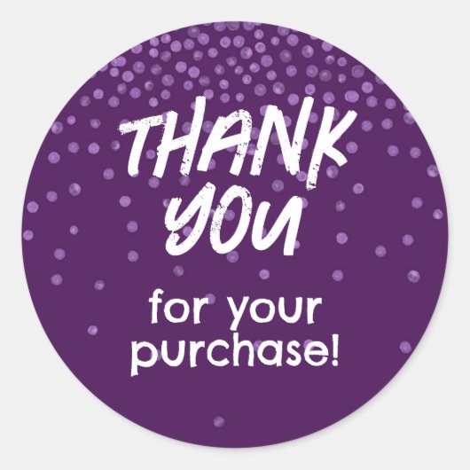 Autocollant de remerciement pour achat Points viol (Devant)