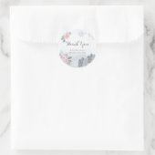 Autocollant de remerciement pour Baby Shower Fleur (Sac)